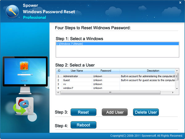 spower windows password reset ultimate